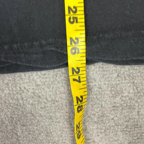 VINTAGE Jesus Tee Shirt Mens Large Black Relax God is in Control Embroidered - Picture 7 of 9